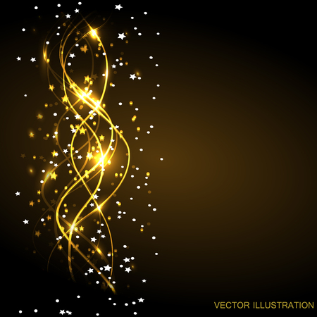 Energy of movement and beauty. Magic pattern. Abstract illustration in bright colors. pattern with sparkling waves lines. Vector illustration.のイラスト素材
