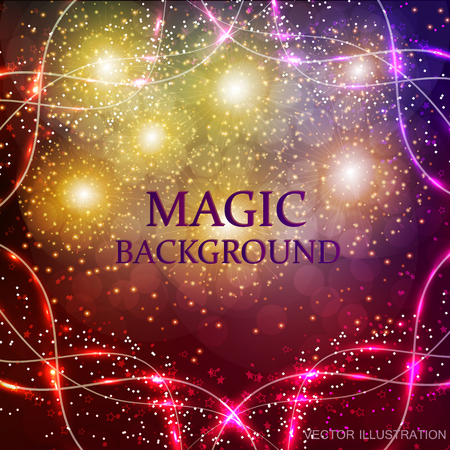 Festive magic background. Vector.のイラスト素材