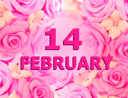 February 14 festive background.の写真素材