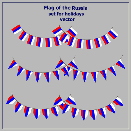 Set with flags Russia.のイラスト素材