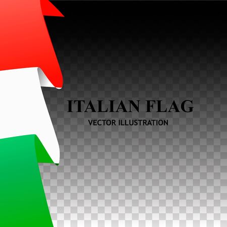 Bright background with flag of Italy. Happy Italy day background.のイラスト素材