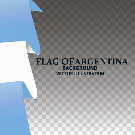 Bright background with flag of Argentina. Happy Argentina day background.のイラスト素材