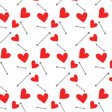 Vector seamless pattern. Modern stylish texture. Monochrome linear braidsのイラスト素材