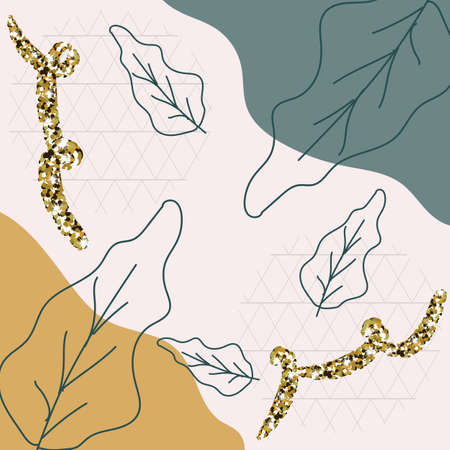 Botanical print boho minimalist printable wall art abstract home decor floral print bohemian art work, vectorのイラスト素材