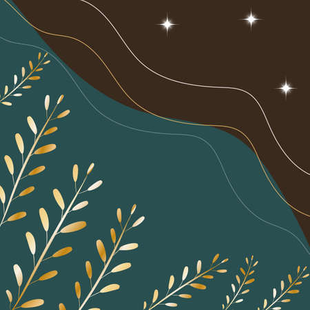 Botanical print boho minimalist printable wall art abstract home decor floral print bohemian art work, vectorのイラスト素材