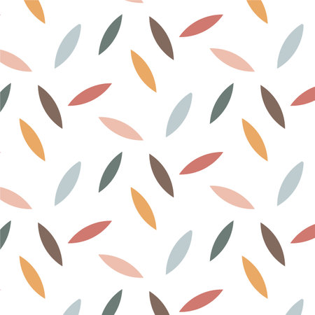Seamless Pattern.Geometric floral aesthetic Style.のイラスト素材