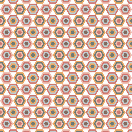 Seamless Pattern.Geometric floral aesthetic Style.