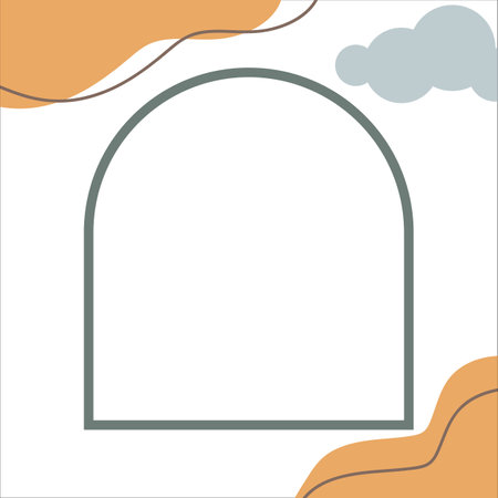 Colorful geometric background. Boho composition.のイラスト素材