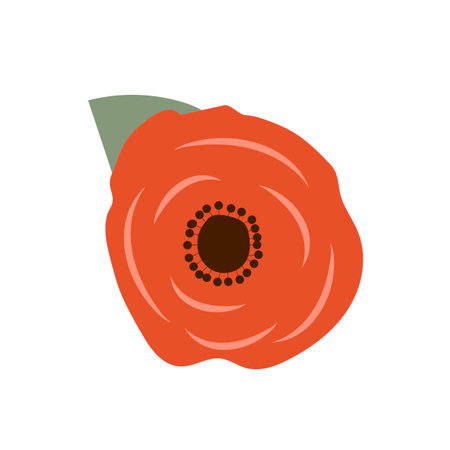 Red rose flower abstract art background vector. Botanical wall art design collection for prints,wall decoration.のイラスト素材