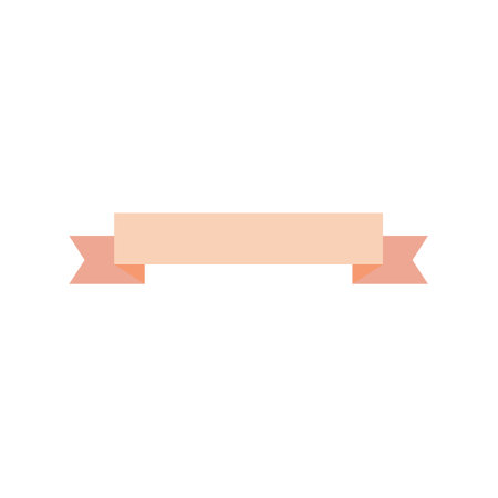 Ribbon baner icon on white backgroundのイラスト素材