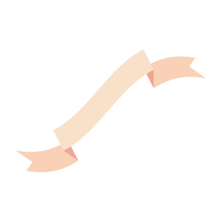 Ribbon baner icon on white backgroundのイラスト素材