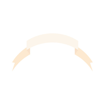 Ribbon baner icon on white backgroundのイラスト素材