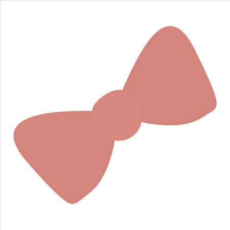 ribbon bow christmas icon. flat illustration of ribbon bow christmas vector.のイラスト素材
