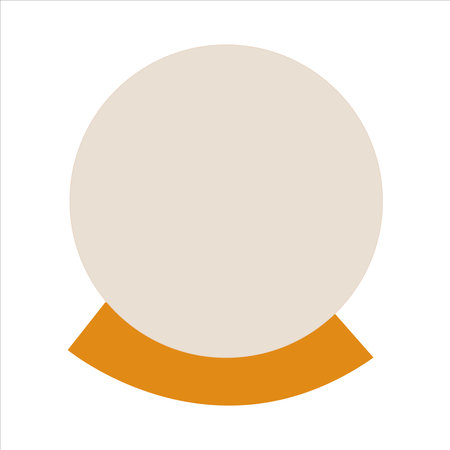 White flat ball. Geometric figure of round sphere.cartoon style. Icon isolated on white background. Vector illustrationのイラスト素材