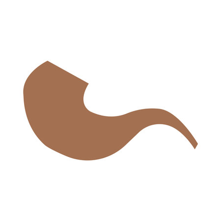 Smoking pipe icon. Flat illustration of smoking pipe vector icon for web designのイラスト素材