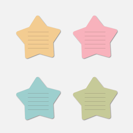 Set of four star icons. Vector illustration. eps 10.のイラスト素材