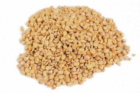 Heap of beans isolated on white background. Healthy eating. Organic cereals.の写真素材
