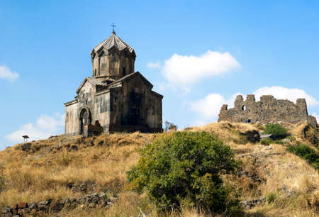 Vahramashen Church and the castle ruins of Amberd, Armenia
