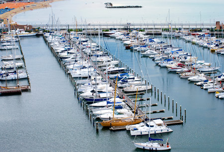 Sea port in Rimini, Italyのeditorial素材