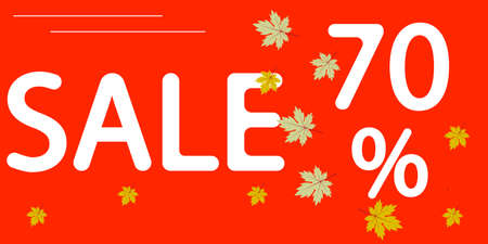 sale banner and on red background for web banners, print, poster, package designのイラスト素材