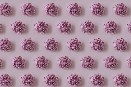 Pink peonies pattern, summer floral banner.