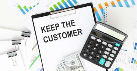 keep the customer message, concept of customer or brand loyaltyの写真素材