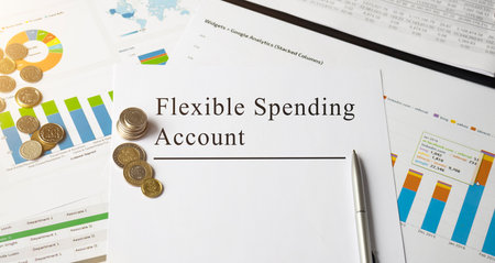 Flexible Spending Account inscription on the documents. Business conceptの写真素材