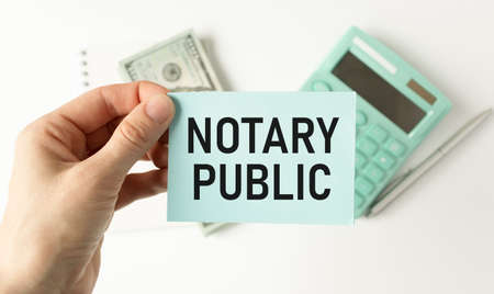 Conceptual handwriting showing Notary Public. Business photo text Legality Documentation Authorization Certification.の写真素材