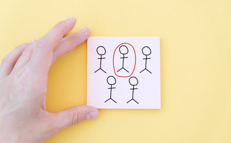 Best candidate concept. Useful for recruiting or attracting and retaining talent.の写真素材