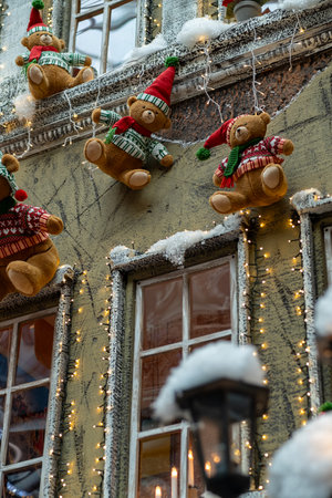 Photo to write christmas message - christmas props - christmas tree - santa clausの写真素材