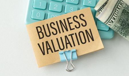 The inscription Key Points on the pink sticker, business conceptの写真素材