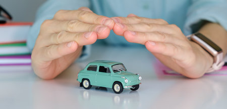 Business women concept, car insurance, sell and buy car, car financing, car key for Vehicle Sales Agreement.の写真素材