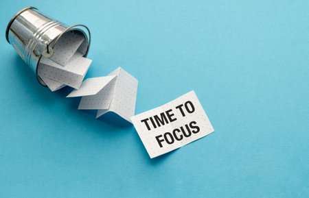 Text Time to Focusの写真素材