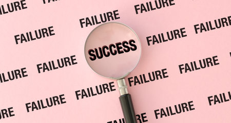 Reaching to success after many failures and learning from mistakes as personal development and...