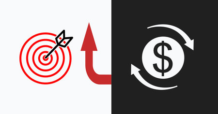 Financial goals concept, Business and investment goalsの写真素材