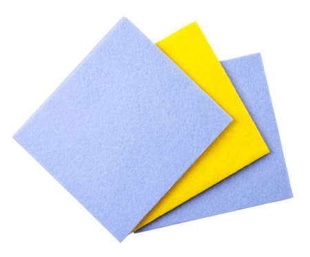 Universal napkins close-up on a white background, isolated. The view from topの写真素材