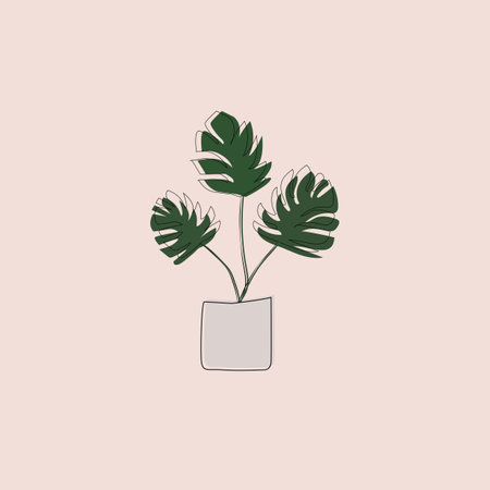 monster colored line drawing beautifulのイラスト素材