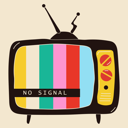 Old retro tv isolated icon. vector illustration designのイラスト素材