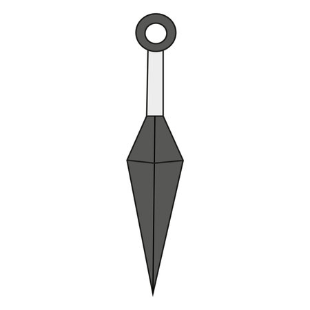 Vector illustration of a dagger, sword. All elements are isolatedのイラスト素材