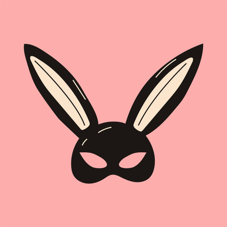 Mask sex toy glyph icon vector. mask sex toy sign. isolated contour symbol black illustrationのイラスト素材