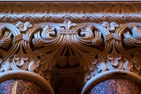 Vintage Old Column. Detail .Germany Berlin Europe.