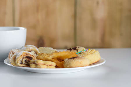 Middle Eastern Desserts. Arabic Sweets. Henna and Mimouna Cookies.の写真素材
