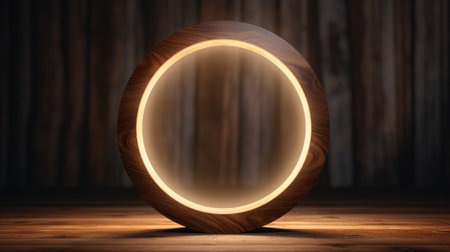 Wooden table lamp. smart lamp.の素材