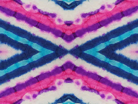 Multicolor Tie Dye Background. Ikat Chevron. Haze Rainbow Water Colour Craft Surface. Unicorn Tribal Design Pattern. Rainbow Tie Dye. Shibori. Vibrant Rainbow Ikat Zig Zag.の写真素材