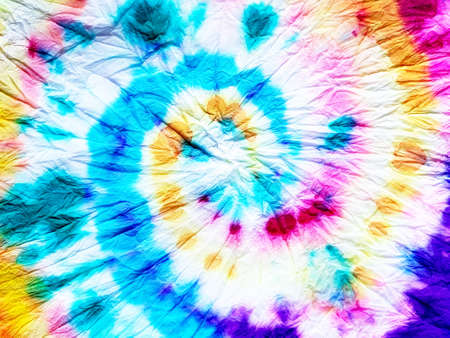 Multicolor Tie Dye Background. Ikat Chevron. Haze Rainbow Water Colour Craft Surface. Unicorn Tribal Design Pattern. Rainbow Tie Dye. Shibori. Vibrant Rainbow Ikat Zig Zag.の写真素材