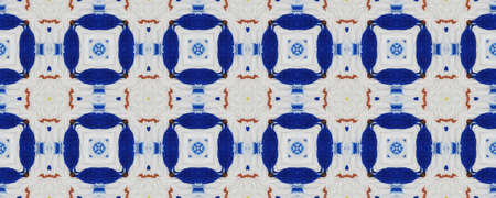 Tie & Dye Print. Dip Dyed Fabric. Shibori Print. Seamless Blue and White Zig Zag Design. Maroon,...
