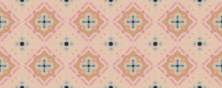 Shibori Print. Teal Blush Watercolor Silk. Emerald Pink Boho Summer Fashion. Seamless Geo Ethnic...