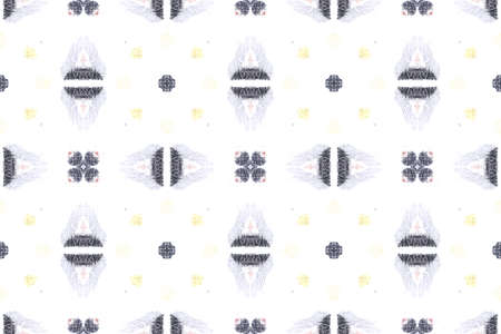 Graphic Delftware Border. Fractal China Ware Patchworks. Marrakech Floral Motif. Grey, White, Red Floral Geo Symmetry. Micro Geo Decor. Tribal Pottery Motif. Majolica. Talavera.の写真素材