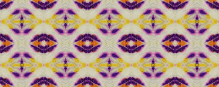 Tie Dye Background. Ethnic Abstract. Floral Bohemian Pattern. Violet Boho Ornament. Abstract...