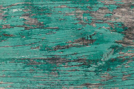 Rustic wood texture or background with turquoise paint.  Close up.の写真素材